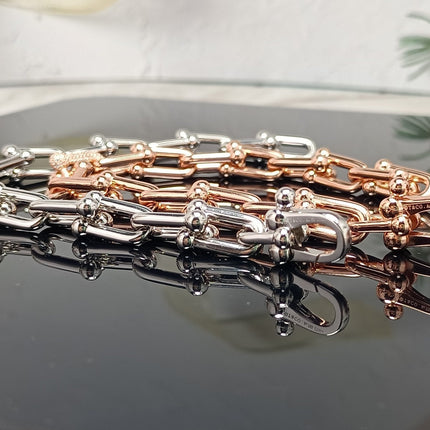 HARDWEAR BRACELET PINK GOLD AND SILVER DIAMOND