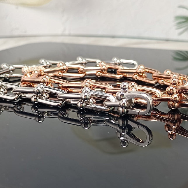 HARDWEAR BRACELET PINK GOLD AND SILVER DIAMOND