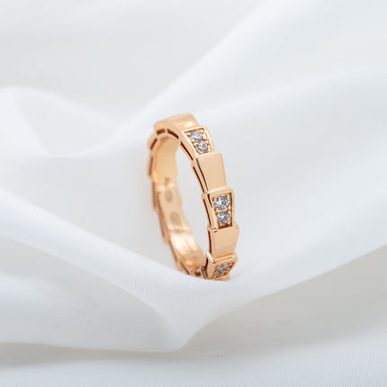 SERPENTI RING PINK GOLD  3MM