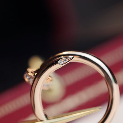 JUSTE RING 2.65MM PINK GOLD DIAMOND