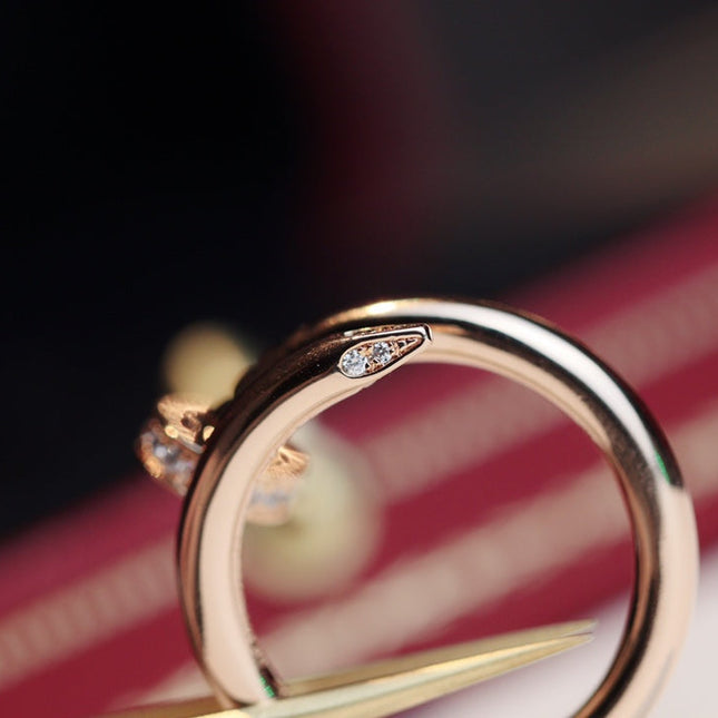 JUSTE RING 2.65MM PINK GOLD DIAMOND