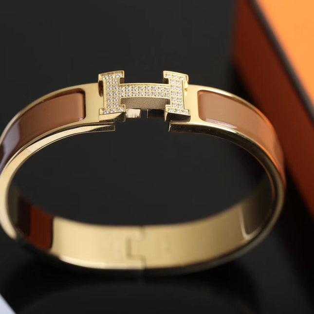 H BRACELET GOLD DIAMOND