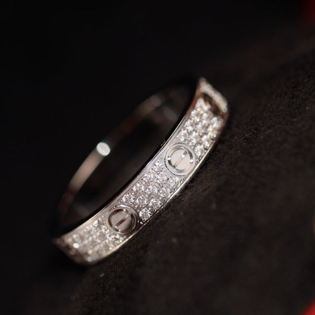 LOVE RING 3.6MM DIAMOND PAVED