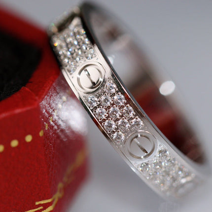 LOVE RING 3.6MM DIAMOND PAVED