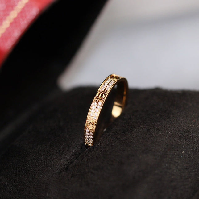 LOVE RING 2.65MM GOLD DIAMOND