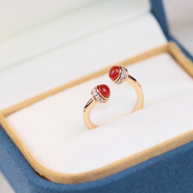 POSSEISION CARNELIAN DIAMOND RING