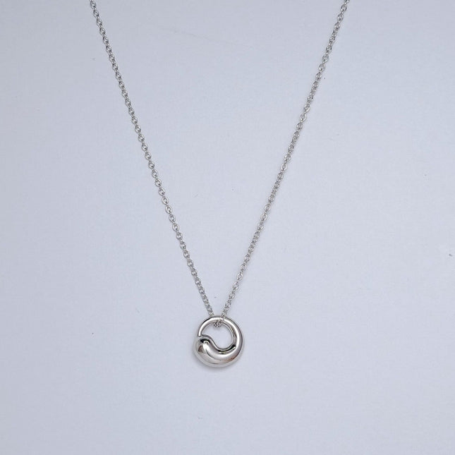 SNAIL PEDANT SILVER NECKLACE