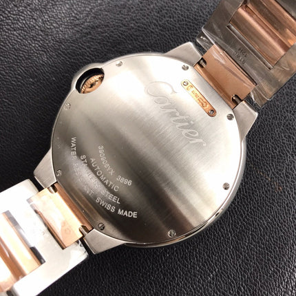 BALLON BLEU DATE 42 TWO TONE PINK GOLD SILVER WHITE DIAL