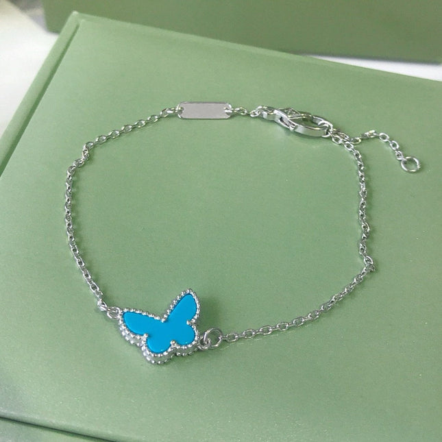 BUTTERFLY TURQUOISE SILVER BRACELET