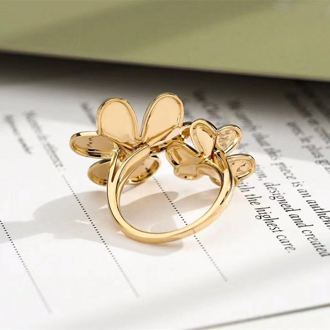 CLOVER COMOS GOLD DIAMOND RING