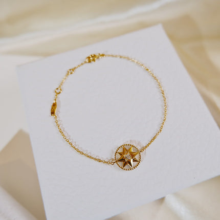 LUCKY STAR 1 DIAMOND GOLD BRACELET