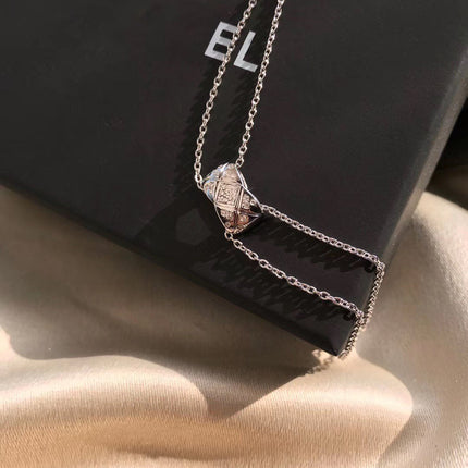 CRUSH SILVER DIAMOND NECKLACE