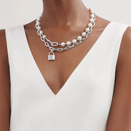 HARDWEAR PEARL WRAP NECKLACE