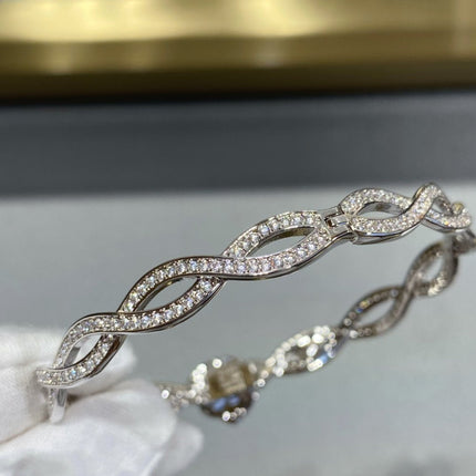 ROSE DIAMOND SILVER BRACELET