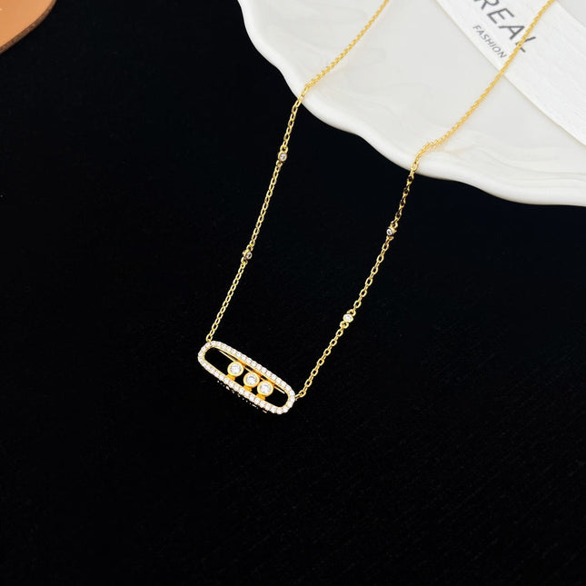 BABY MOVE DIAMOND PAVED NECKLACE