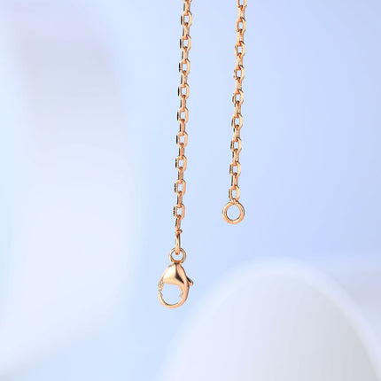 H CAGE PINK GOLD NECKLACE