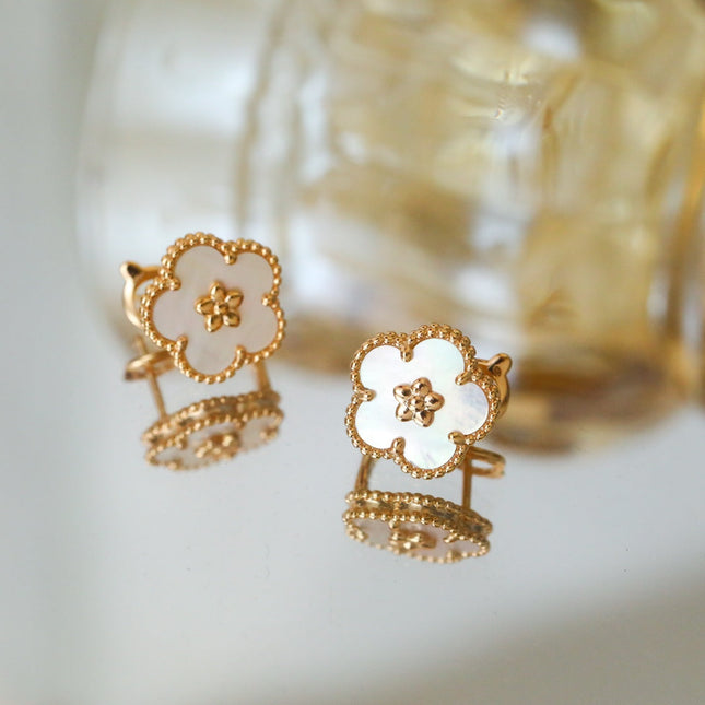 LUCKY SPRING PINK GOLD MOP EARRINGS