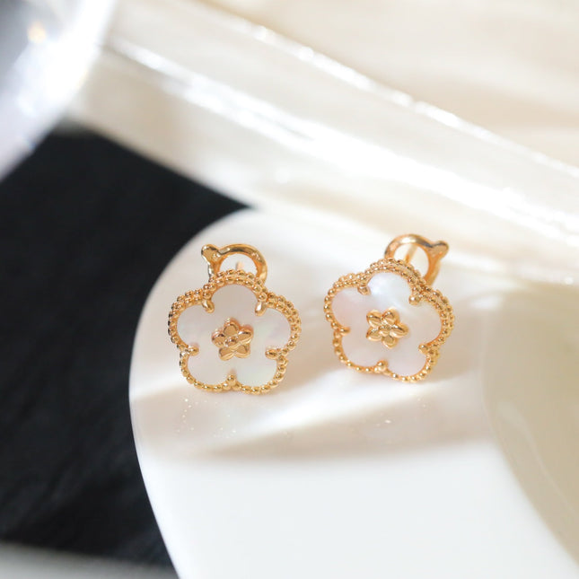 LUCKY SPRING PINK GOLD MOP EARRINGS