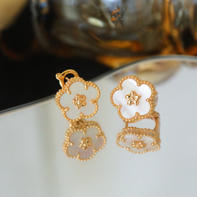 LUCKY SPRING PINK GOLD MOP EARRINGS