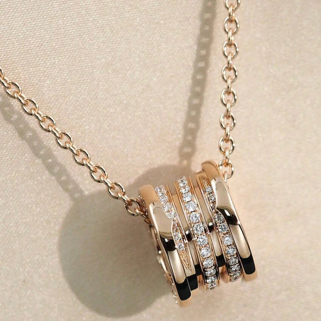 ZERO 1 PINK GOLD DIAMOND NECKLACE