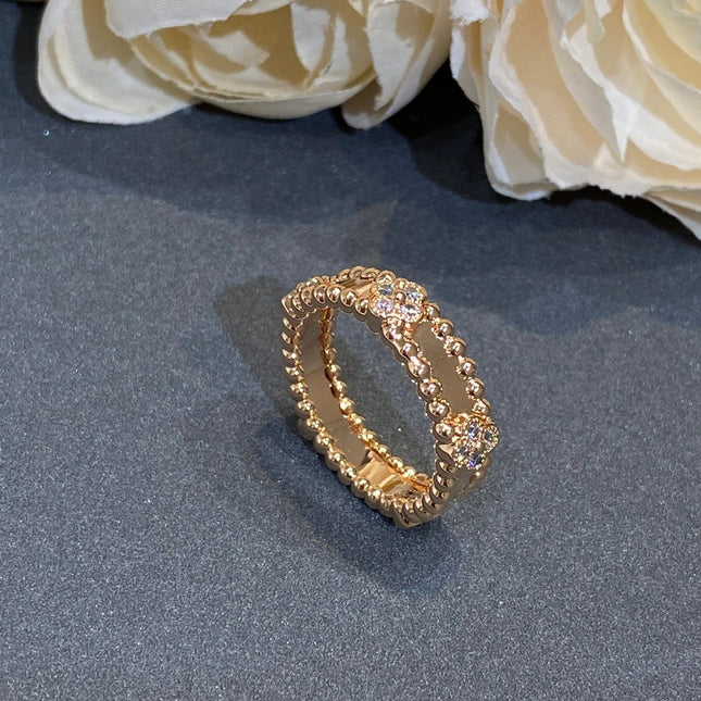 PERLEE PINK GOLD DIAMOND RING