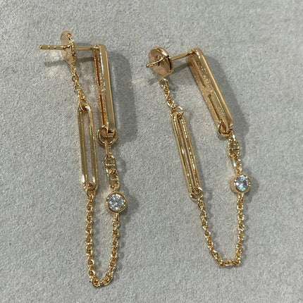 CHAINE CHAOS DIAMOND DROP EARRINGS