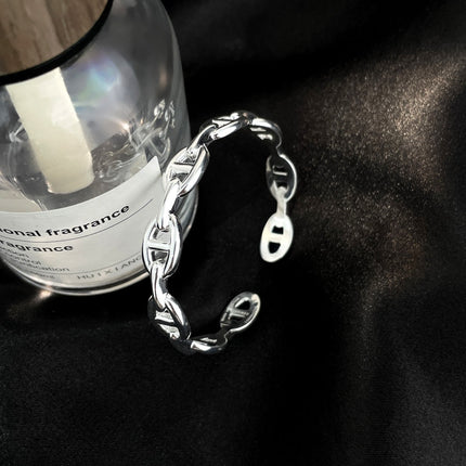 CHAINE SILVER OPEN BRACELET