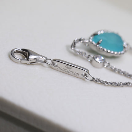 BOHEME AQUAMARINE SILVER NECKLACE