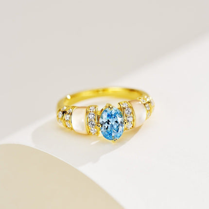 PARAIBA GOLD DIAMOND RING