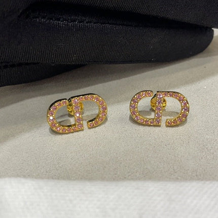 PETIT CD DIAMOND GOLD EARRINGS