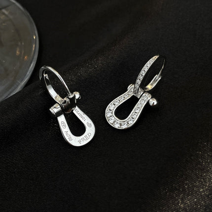 FORCE 10 FULL DIAMOND DROP EARRINGS MEDIUM MODEL