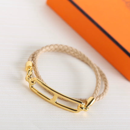 TOULIS DOUBLE TOUR GOLD BRACELET