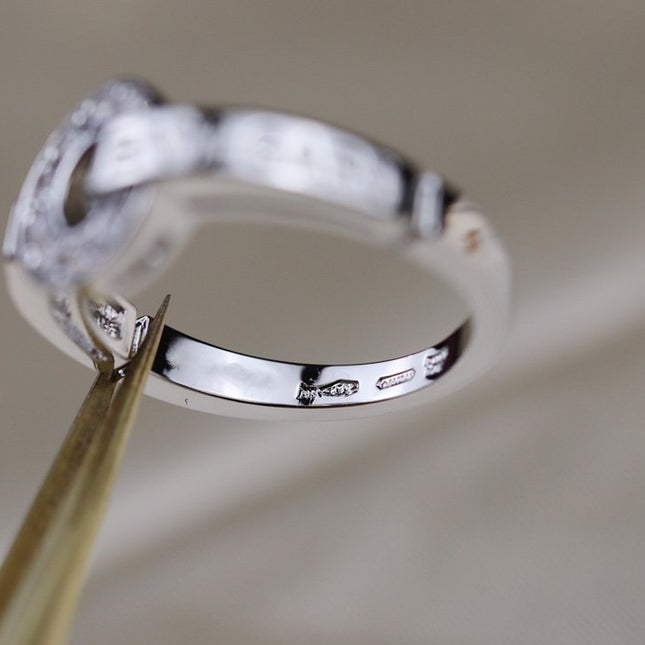 BV SILVER DIAMOND RING