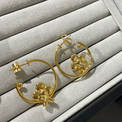 LV VIENVIEN GOLD HOOP EARRINGS