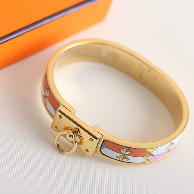 CLIC ANNEAU YELLOW PINK AND ORANGE BRACELET