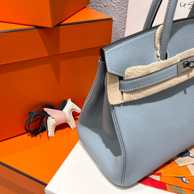 HM BIRKIN 30CM CLOUD BLUE TOGO LEATHER SILVER HARDWARE