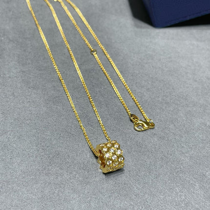 BEE LOVE DIAMOND PAVED 3 ROW NECKLACE