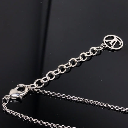 LV BY NIGHT DIAMOND PAVED SILVER BRACELET