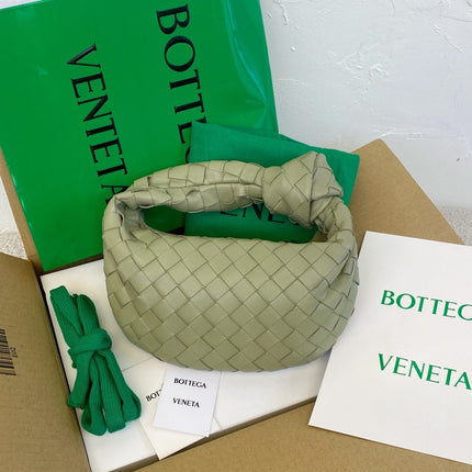 BV MINI JODIE 28CM GREEN LAMBSKIN LEATHER