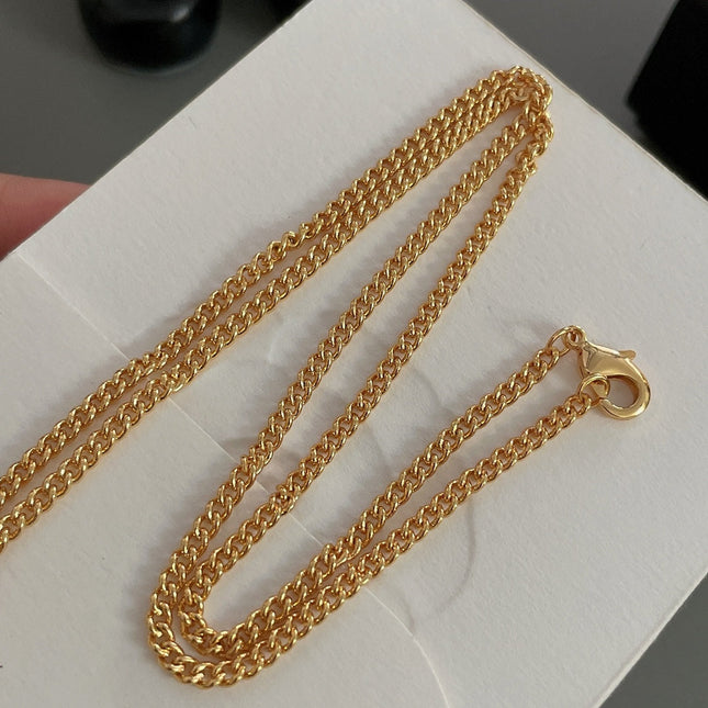 CC LOCK GOLD CHAIN NECKLACE