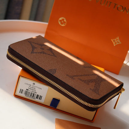 LV LONG WALLET 19CM MONOGRAM REVERSE CANVAS