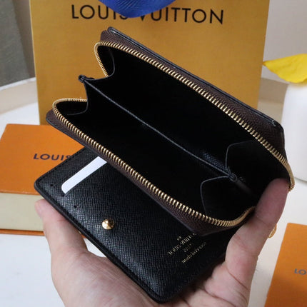 LOU WALLET 11.5CM BROWN MONOGRAM CANVAS