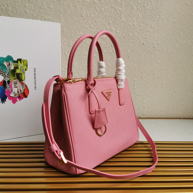 MEDIUM GALLERIA 28 PINK SAFFIANO LEATHER