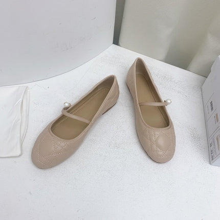 CD BALLET FLAT BEIGE MOP MIDDLE