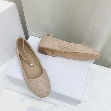 CD BALLET FLAT BEIGE MOP