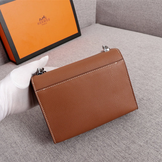 HM VERROU MINI BAG 17 RUSSET CALFSKIN