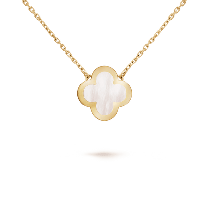 PURE CLOVER PINK GOLD MOP NECKLACE