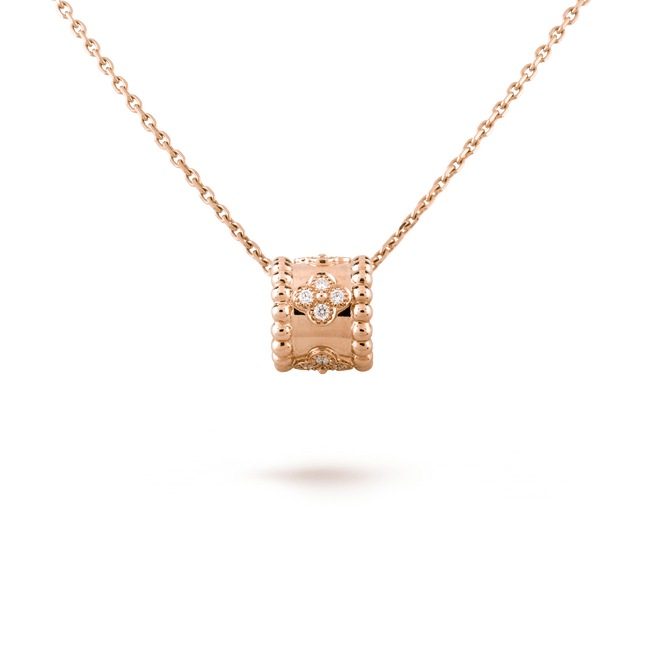 PERLEE PEDANT PINK GOLD NECKLACE