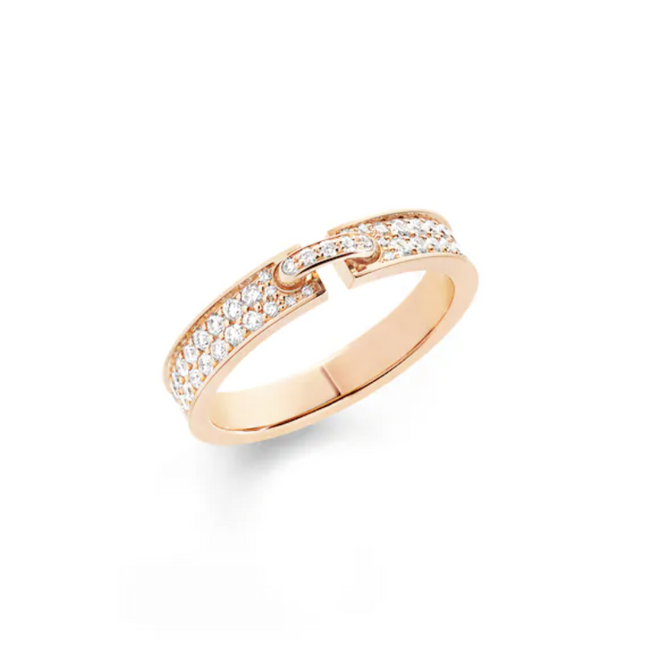 ALLIANCE LIENS ÉVIDENCE PAVED DIAMOND 4MM RING