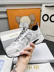 CD CHRONO SNEAKERS IN WHITE AND BLACK MESH